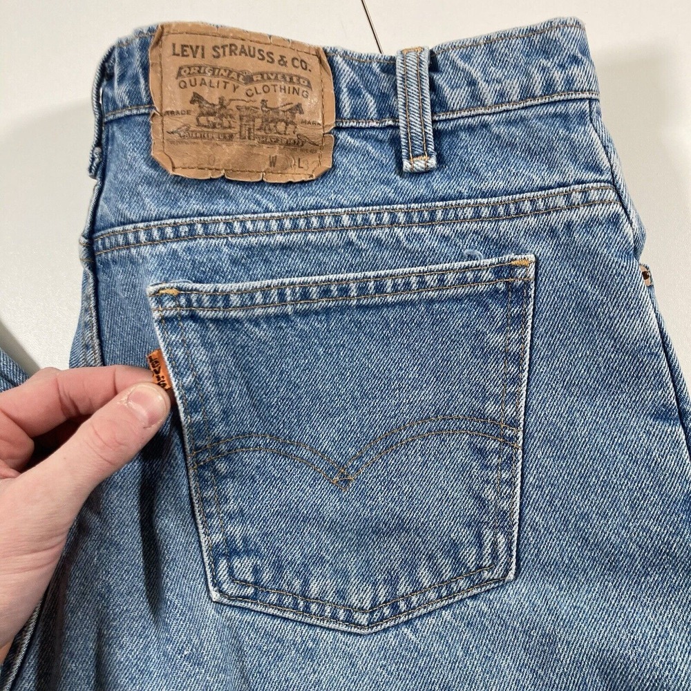 Vintage Levi's 550 Jeans 36x31 Orange Tab Blue Denim Relaxed (Tag 38x32) 90s